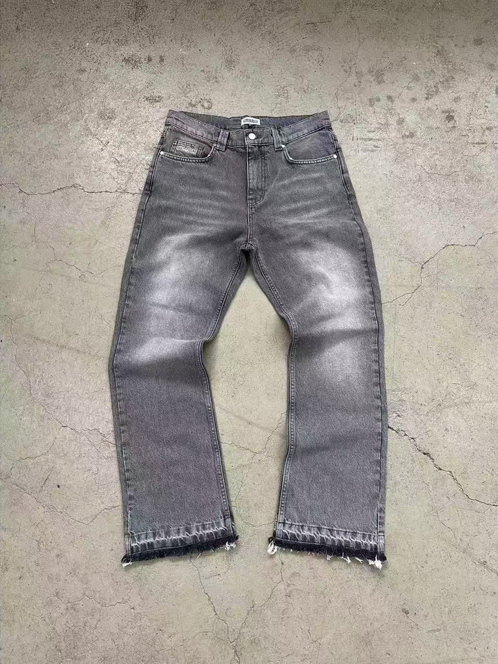 CE 25ss tricolor Wesley loose straight jeans solid color simple basic commuter clean fit wind man