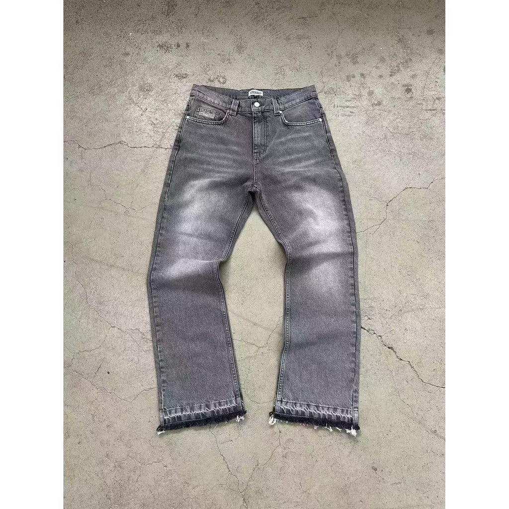 CE 25ss tricolor Wesley loose straight jeans solid color simple basic commuter clean fit wind man