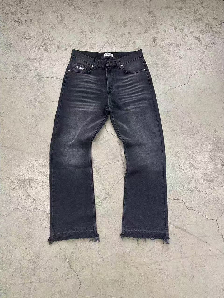 CE 25ss tricolor Wesley loose straight jeans solid color simple basic commuter clean fit wind man