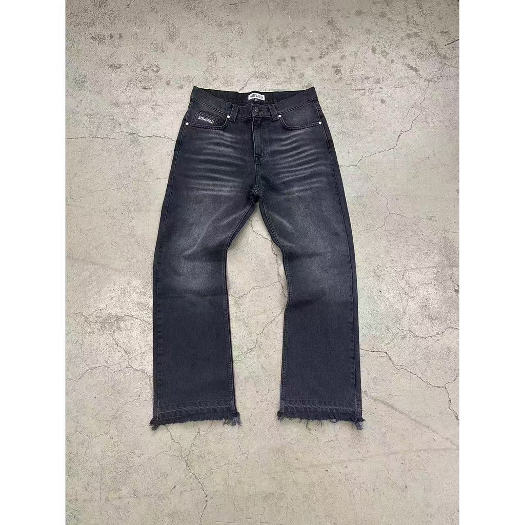 CE 25ss tricolor Wesley loose straight jeans solid color simple basic commuter clean fit wind man