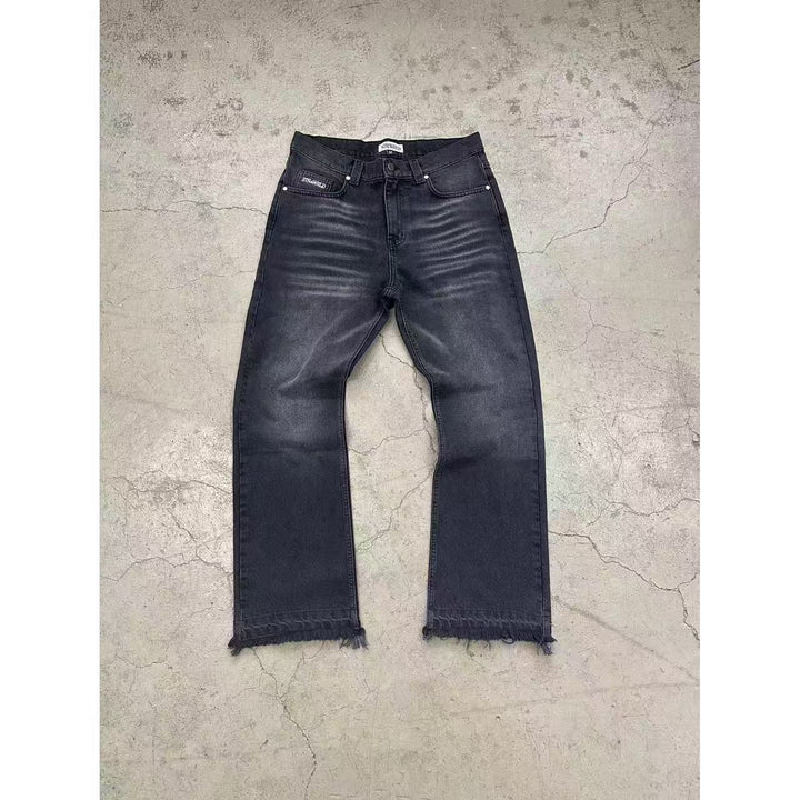 CE 25ss tricolor Wesley loose straight jeans solid color simple basic commuter clean fit wind man